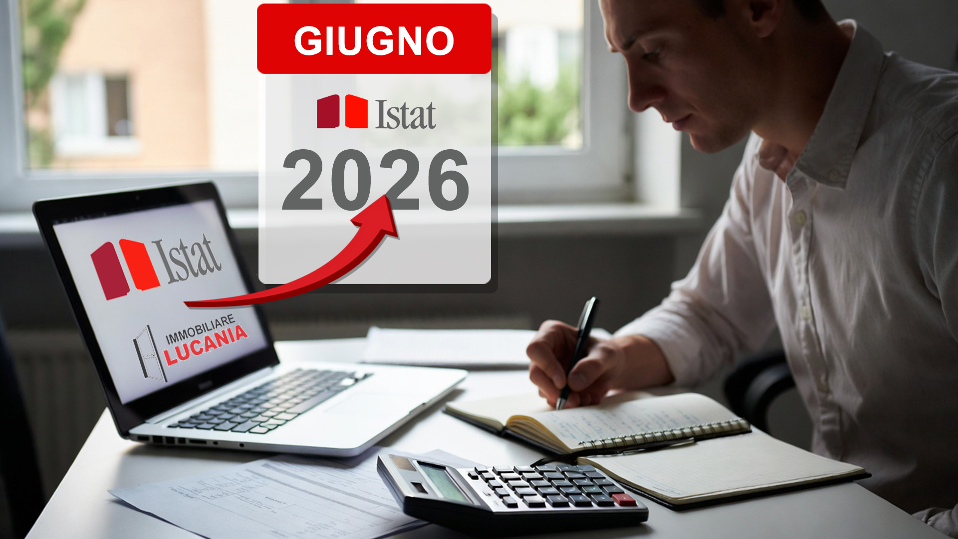 Calcolo aumento ISTAT per canone di affitto a Giugno 2026