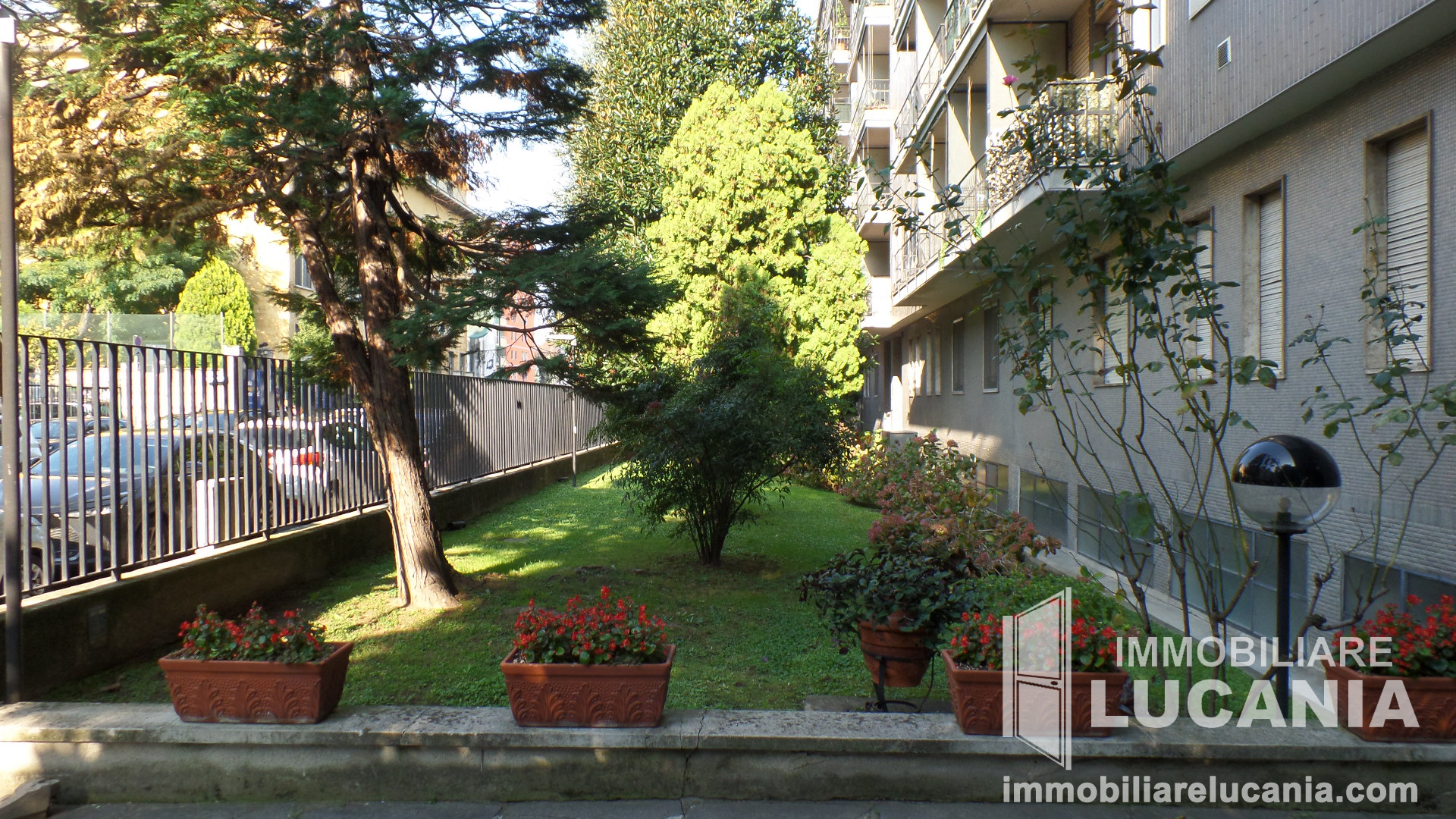 Giardino condominiale esterno stabile Via Avezzana
