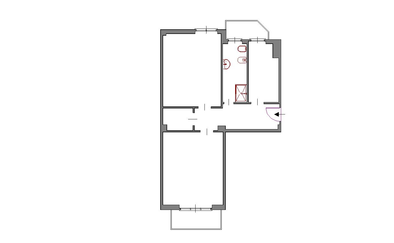 Planimetria bilocale in vendita Viale Lucania Milano